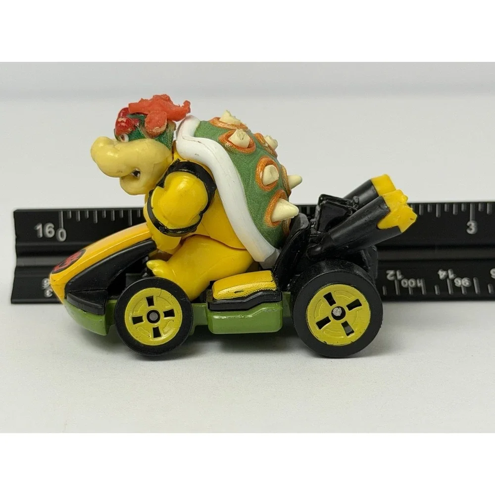 2022 HOT WHEELS MARIO KART STANDARD KART BOWSER YELLOW DIECAST 2 1/4